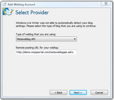live writer screen shot 3