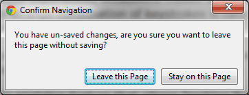 leave this page prompt