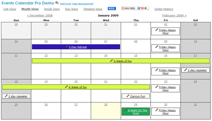 Event Calendar Pro Screen shot