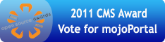 Vote for mojoPortal in the 2011 CMS Awards!