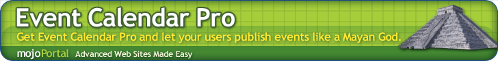A better event calendar for mojoPortal
