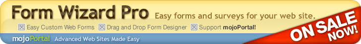 Form Wizard Pro - Easy Forms and Surveys for mojoPortal