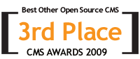 mojoPortal Won 3rd Place in the 2009 CMS Awards