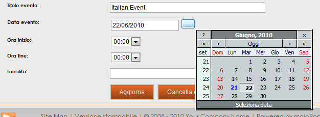 italian datepicker screen shot